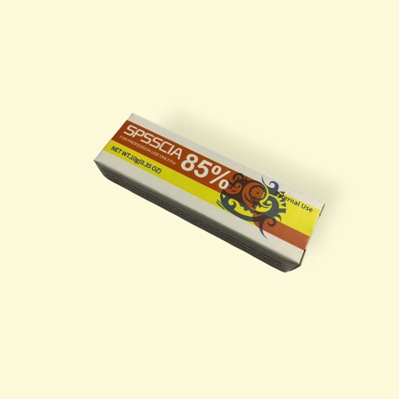 1 Crème Anesthésiante Rapide SPSCIA Jaune 10g 85% pour Tatouage & Dermaroller – Image 3