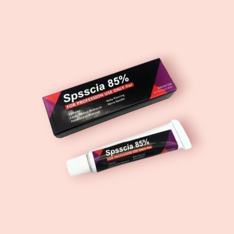 1 Crème Anesthésique Spsscia 10g 85% rapide pour tatouage et dermaroller – Image 2