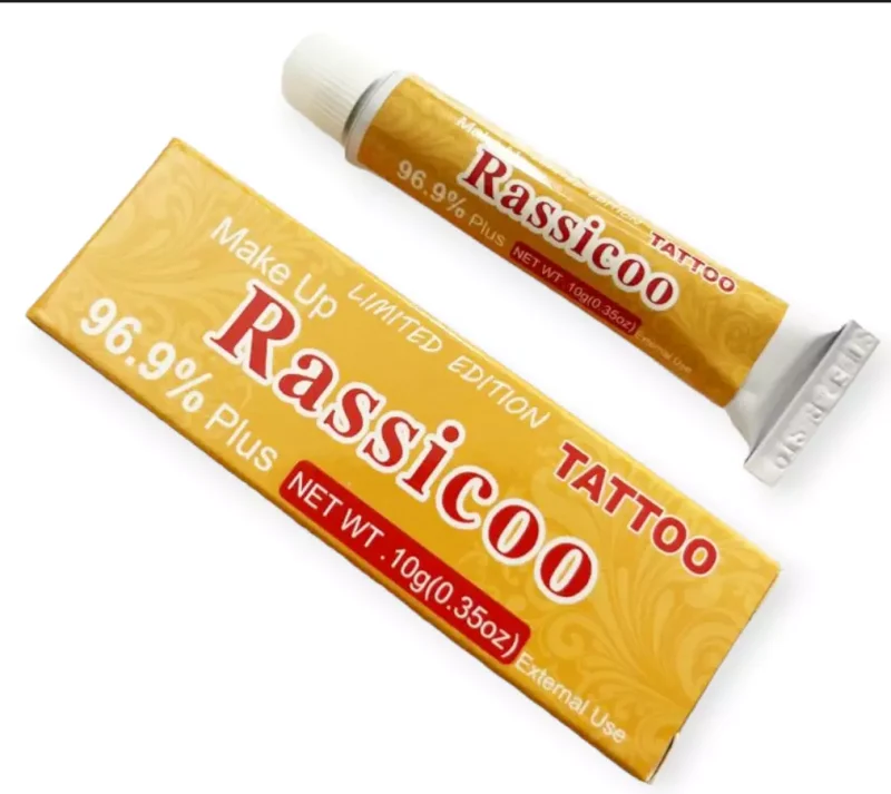 Crème Rassicoo Jaune 10g 96% Anesthésique rapide pour tatouage et dermaroller – Image 3