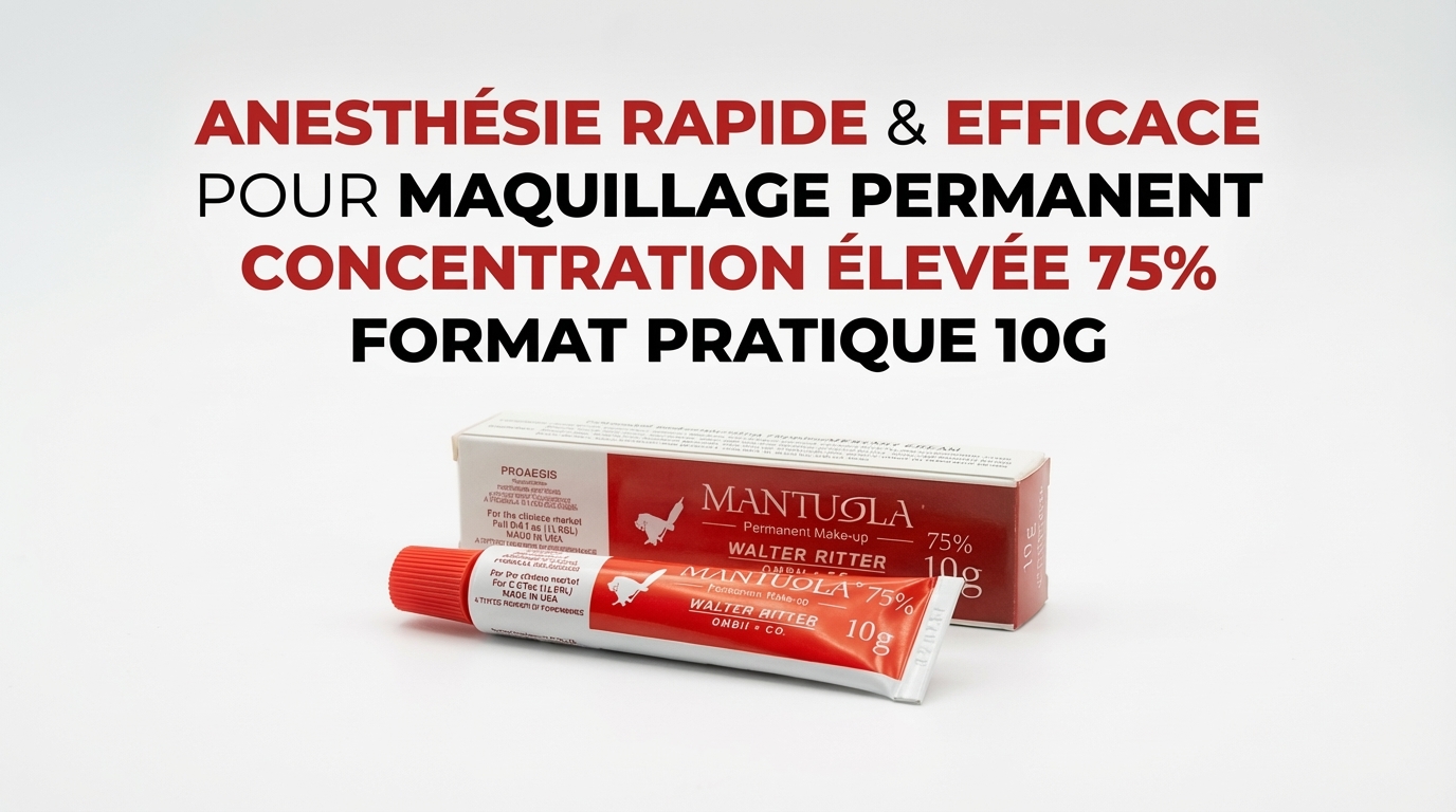 Crème Anesthésiante Rapide Mantualo 10g 85% pour Tatouage & Dermaroller 1 Crème Anesthésiante Rapide Mantualo 10g 85% pour Tatouage & Dermaroller