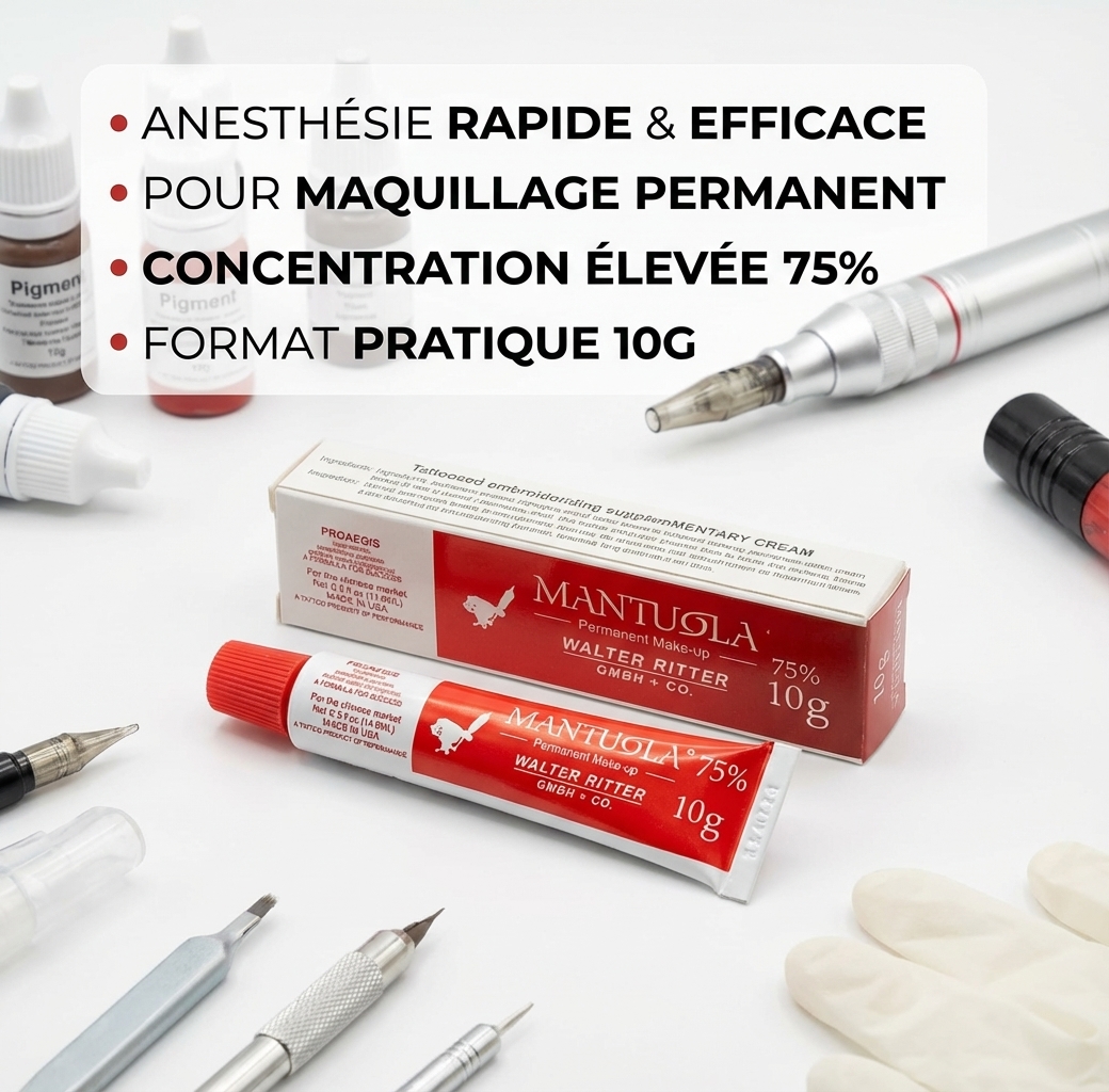 Crème Anesthésiante Rapide Mantualo 10g 85% pour Tatouage & Dermaroller 2 Crème Anesthésiante Rapide Mantualo 10g 85% pour Tatouage & Dermaroller – Image 2