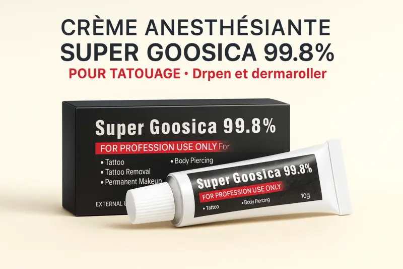 Crème Anesthésiante Super Gooscia 99.8% - Pour Tatouage 10g
